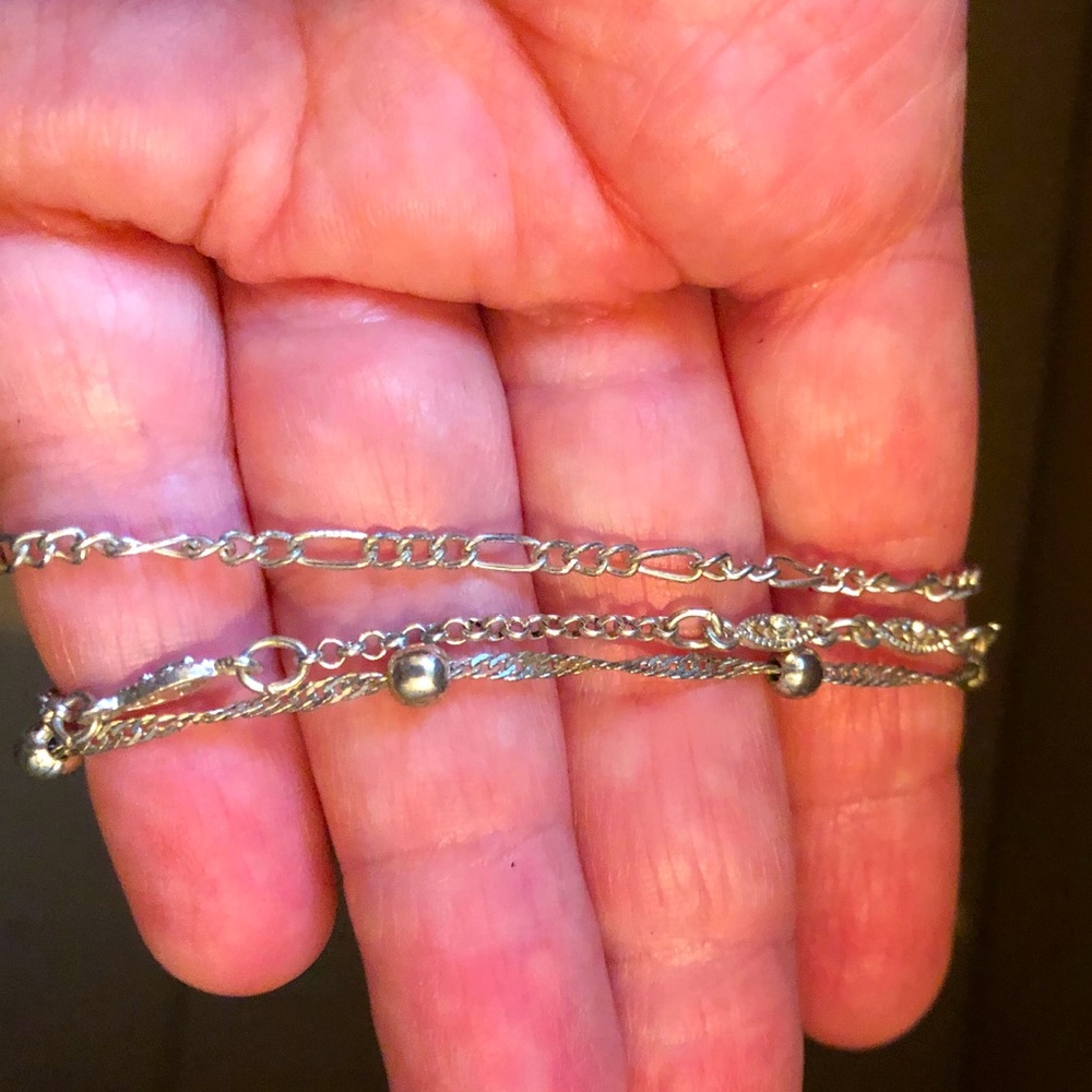 Set of 3 anklets